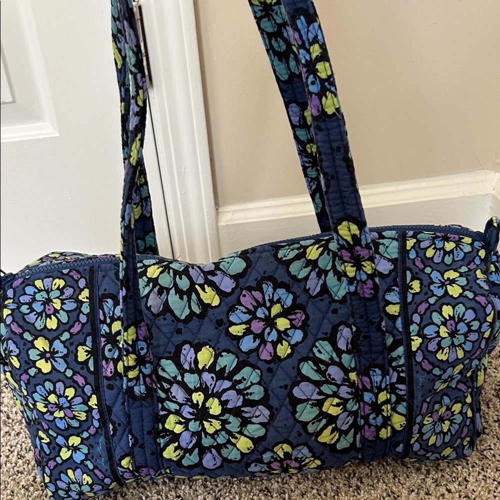 Vera Bradley Indigo Pop Small Overnight Duffel Bag